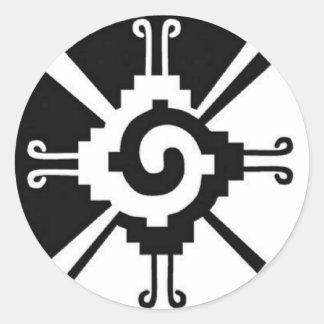 Hunab Ku - Mayan Galactic Butterfly - Sticker Runt Klistermärke