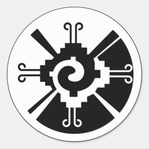 Hunab Ku - Mayan Gudom Runt Klistermärke
