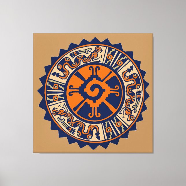 Hunab Ku Mayansk Deitet Canvastryck (Framsida)