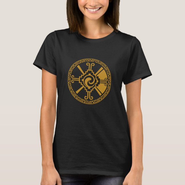 Hunab Ku - Mayansk gudom T Shirt (Framsida)