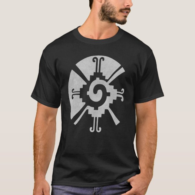 Hunab Ku Ometeotl Aztec Yucatec Maya Inca till T Shirt (Framsida)