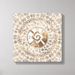 Hunab Ku Pastel guld #2 Canvastryck