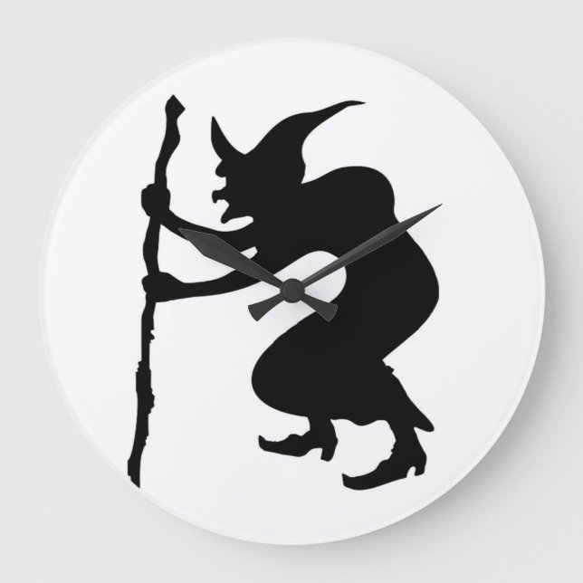 HUNCHBACK HALLOWEEN WITCH STOR KLOCKA (Framsida)