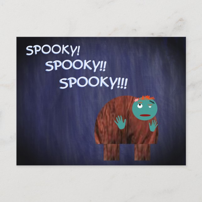 Hunchback som Zombie Helg Vykort (Framsida)