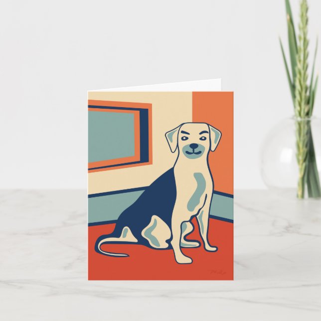 Hund #004 av Phillip Clark ・ PerfectlyHank.com Kort (Framsida)