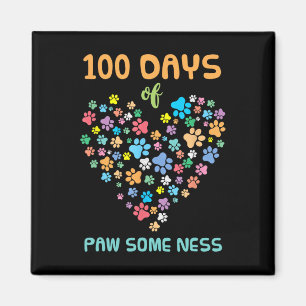 Hund 100 dagars Tass från skoldjur Magnet