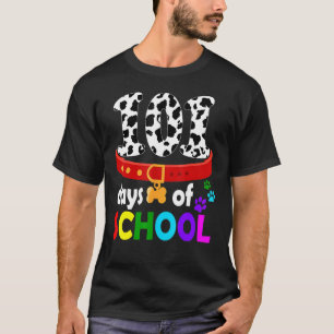 Hund 101 dagar för lärare i skolan t shirt