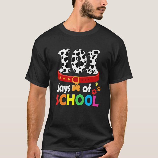 Hund 101 skoldagar 100 dagars lärare i Student T Shirt (Framsida)
