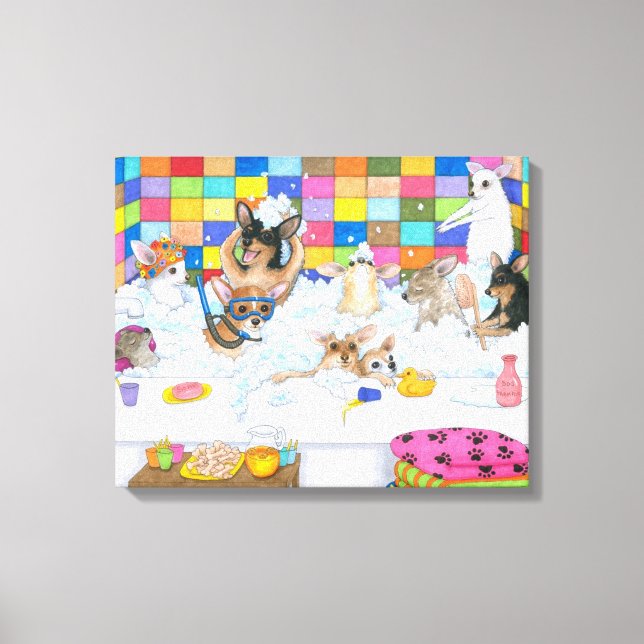 Hund 121 Chihuahua Canvastryck (Framsida)