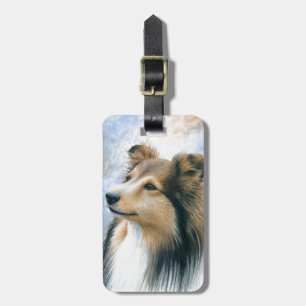 Hund 122 Sheltie Collie Bagagebricka
