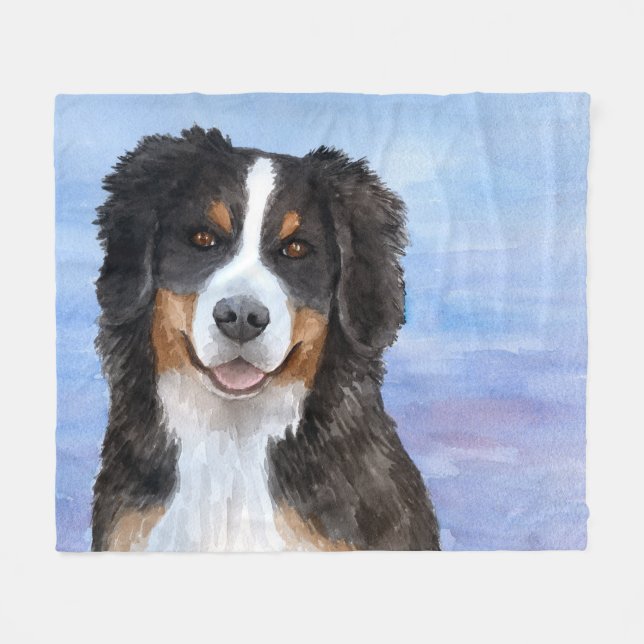 Hund 125 Bernese Mountain Fleecefilt (Framsidan (Horisontell))