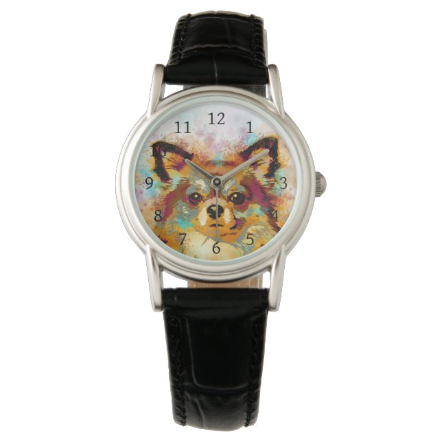 hund 141 Chihuahua Armbandsur (Framsida)