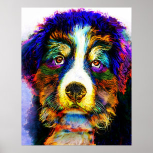 hund 157 Bernese Mountain Poster