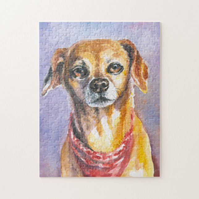 Hund 2 pussel (Vertikal)