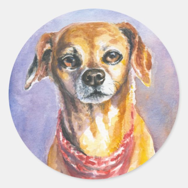 HUND 2 RUNT KLISTERMÄRKE (Framsida)
