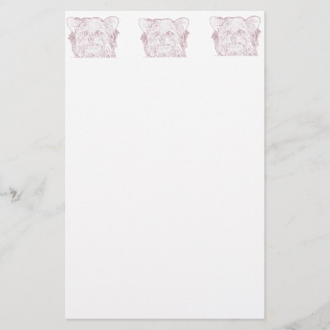 Hund 4-skiss, mallsida brevpapper (Framsida)