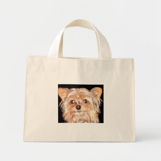 Hund 4, Tiny Tote Mini Tygkasse (Framsidan)