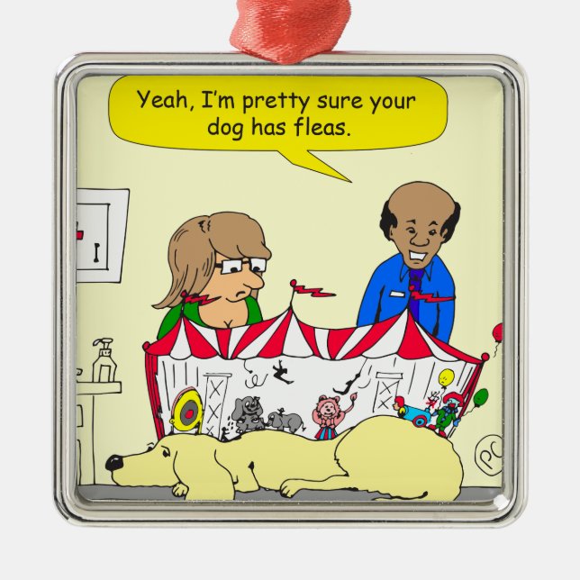 hund 626 har loppatecknaden julgransprydnad metall (Framsidan)