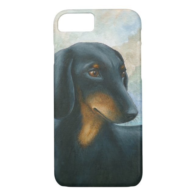 Hund 90 Dachshund Fodral för iPhone 7 Case-Mate iPhone Skal (Baksida)