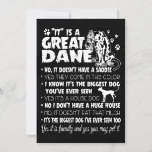 Hund A Great dane Julkort