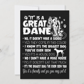 Hund | A Great dane Julkort