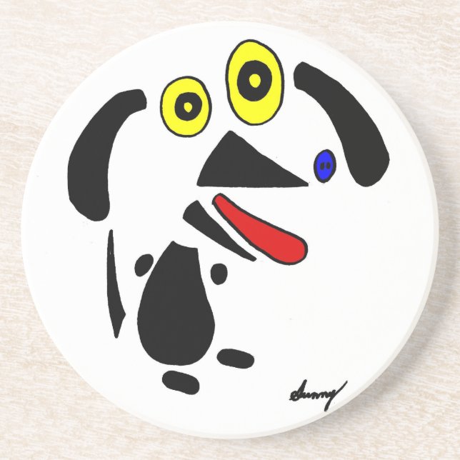 Hund abstrakt Underlägg (Framsidan)