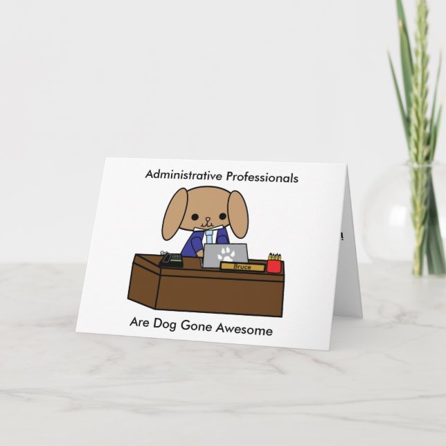 Hund Administrativ Professionell kan anpassa Kort (Framsida)
