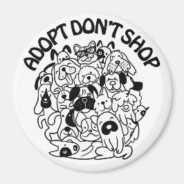 Hund Adoption Rädding Magnet