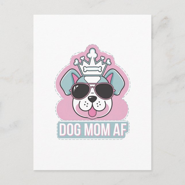 Hund AF - Rolig hund utformning av Mamma Vykort (Framsida)