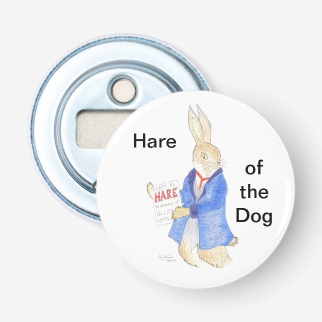 Hund ägare flasköppnare (Framsidan)