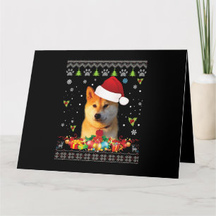Hund Akita God Jul Akita Inu Hund Ful Tröja Kort