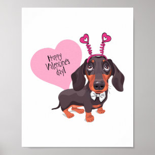 Hund Alla hjärtans dag Poster