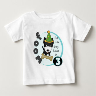 Hund älskare 3:e födelsedag T-shirts och gåvor