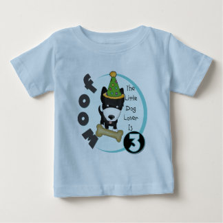Hund älskare 3:e födelsedag T-shirts och gåvor