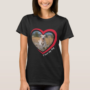 Hund älskare Anpassningsbar Photo och Namn Personl T Shirt