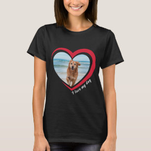 Hund älskare Anpassningsbar Photo och Namn Personl T Shirt