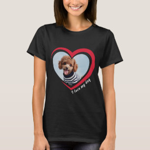 Hund älskare Anpassningsbar Photo och Namn Personl T Shirt