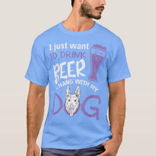 Hund älskare Beer Älskare Drink Beer Håll ut med H T Shirt