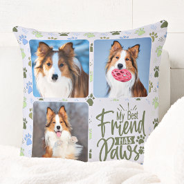 Hund älskare Best Friend 3 Photo Cute Tass avtryck Kudde