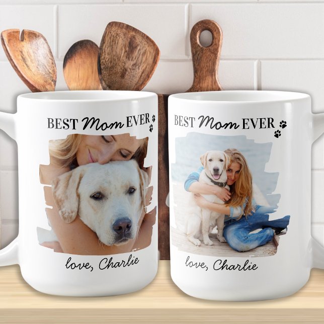 Hund älskare Best Mamma någonsin, Personlig Pet Ph Kaffemugg (Skapare uppladdad)