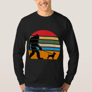 Hund älskare Bigfoot Retro Design Chihuahua Vintag T Shirt