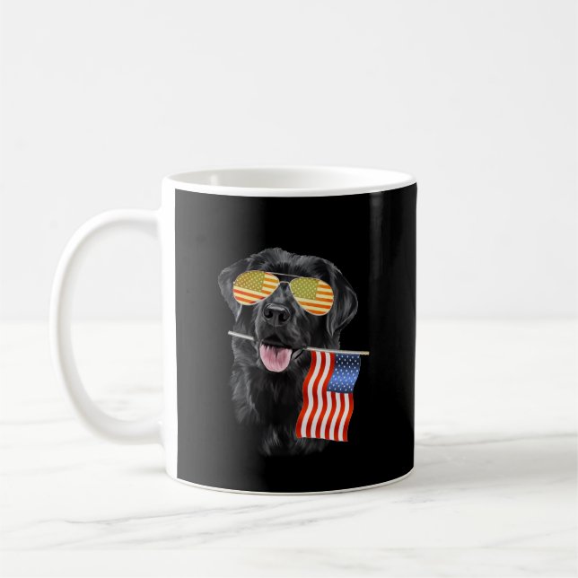 Hund älskare | Black Labrador Förenta staterna Fla Kaffemugg (Vänster)