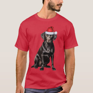 Hund älskare Black Labrador Retriever jul T Shirt