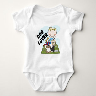 Hund älskare Blond Boy T-skjortor och presenter T Shirt