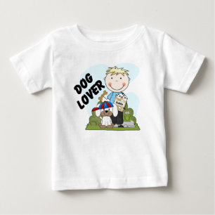 Hund älskare Blond Boy T-skjortor och presenter T-shirt
