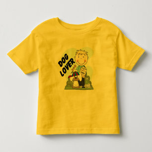 Hund älskare Blond Boy T-skjortor och presenter Tee