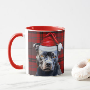 Hund älskare Bluenose Pitbull Helgdag Red Play Mugg