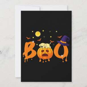 Hund älskare Boo Halloween Labrador Strömsparläge Kort
