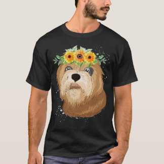 Hund älskare Botany Flower Krona Hund aveln Cavapo T Shirt