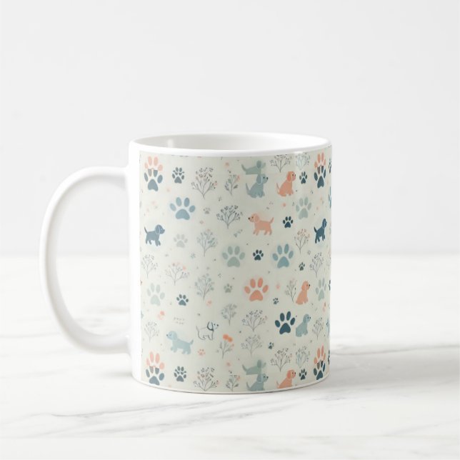 Hund älskare Ceramic Mugg (Vänster)
